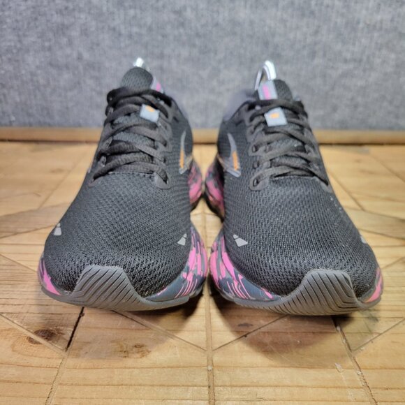 Brooks Ghost 15 Womens Shoes Size 8 Running Black Phlox Oriole Sneakers - Picture 4 of 12